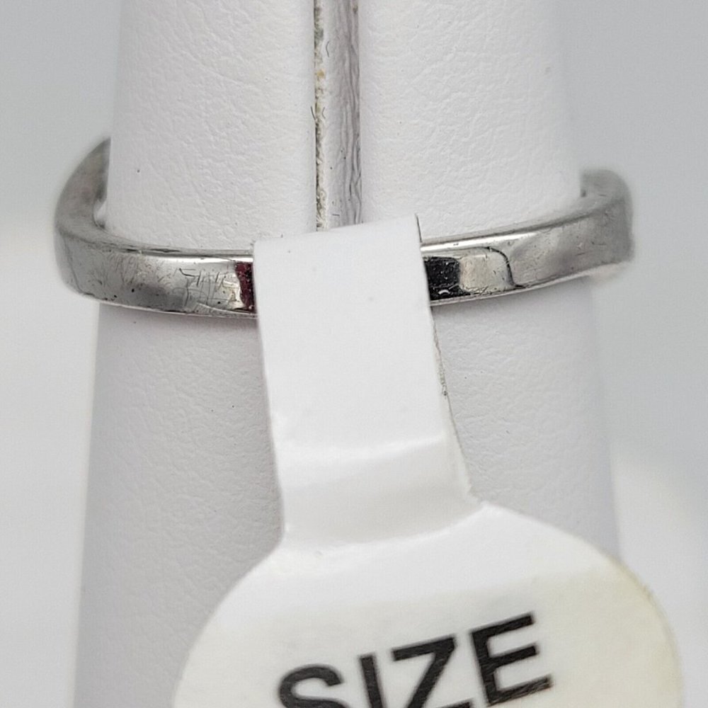 Sz 6 Star of David Ring Cubic Zirconia's Faux Rustic Red Oval Stone Silver Plate - Picture 4 of 8